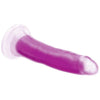 Curve Toys Glow-in-the-Dark Silicone Dildo - Model G-7000 - Unisex Pleasure Enhancer - Purple - Adult Naughty Store