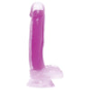 Curve Toys X1 Glow-in-the-Dark Silicone Dildo With Balls - Purple - For Enhanced Pleasure and Intimate Play - Adult Naughty Store