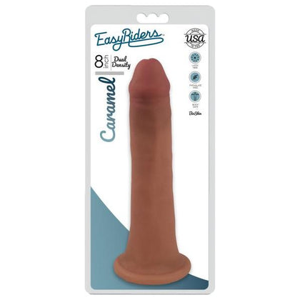 Curve Toys Easy Riders 8 Inch Dual Density Dildo - Model 2022 - Realistic Tan Pleasure Toy for Both Genders - Adult Naughty Store