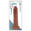 Curve Toys Easy Riders 8 Inch Dual Density Dildo - Model 2022 - Realistic Tan Pleasure Toy for Both Genders - Adult Naughty Store