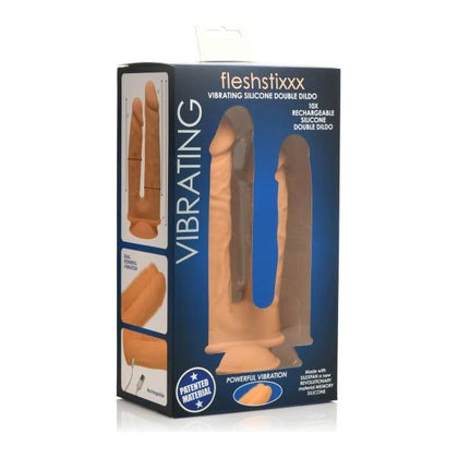 Silexpan Vibrating Double Dildo - Model 10x - Medium - Dual Pleasure - Silicone - 7