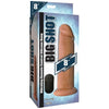 Curve Toys Big Shot Vibrating Remote Control Silicone Dildo - Model BSVR8 - Unisex - Pleasure for Internal Stimulation - Flesh