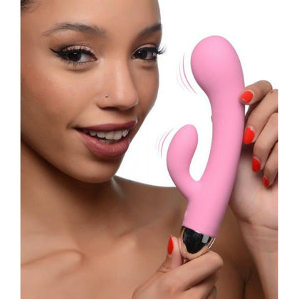 Curve Toys Bubbly 10x Silicone G-spot Vibrator - Model BV-2021 - Women's Pleasure - Pink