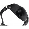 LeatherMaster Feeder Locking Open Mouth Gag - Model X1 - Unisex - Oral Pleasure - Black - Adult Naughty Store