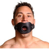 LeatherMaster Feeder Locking Open Mouth Gag - Model X1 - Unisex - Oral Pleasure - Black - Adult Naughty Store