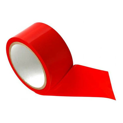 Fetish Fantasy Series Bondage Tape - Red, Non-Sticky PVC Self-Adhesive Restraint for Couples, 65ft Length, 2-inch Width