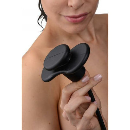 Introducing the Fetish Fantasy Inflatable Butterfly Gag Black - Model BGF-16: The Ultimate Silence Inducer for Enhanced Pleasure and Control - Adult Naughty Store