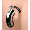LockMeister Stainless Steel Chastity Cock Cuff - Model LMC-500 - Male Genital Restraint Device for Intense Pleasure and Submission - Silver