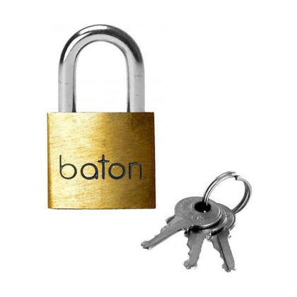Introducing the Baton Brass Lock with Release Keys - The Ultimate Locking Solution for All Your Pleasure Needs