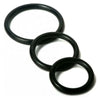 Trinity Silicone Cock Rings - Versatile Enhancement Set for Men - Model TRN-3001 - Enhance and Extend Pleasure - Black - Adult Naughty Store