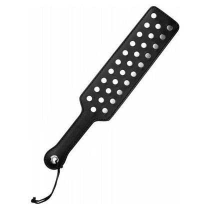 Strict Leather Studded Paddle Black - Premium BDSM Impact Toy - Model SLSP-30 - Unisex - Intense Pleasure for Spanking and Discipline Play