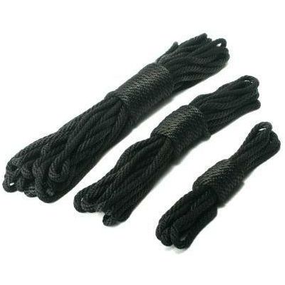 Fetish Fantasy Series Premium Black Nylon Bondage Rope 25 Feet - Dominant Play, Model No. FP-123, Unisex, Versatile Pleasure, Black - Adult Naughty Store