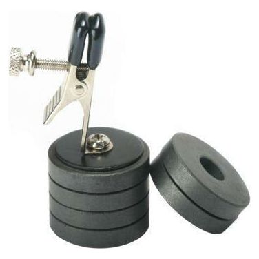 Introducing the Onus Nipple Clamp with Magnet Weights: The Ultimate Sensual Pleasure Enhancer for All Genders in Silver