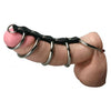 Strict Leather 5 Gates of Hell Chastity Device - Model X1 - Male - Multi-Ring Penis Restraint for Intense Pleasure - Black