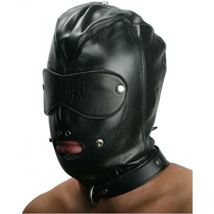 Strict Leather Premium Locking Slave Hood - Small: The Ultimate BDSM Headgear for Submissive Play, Model SLH-001, Unisex, Full Coverage, Black - Adult Naughty Store