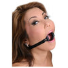 Strict Leather Ring Gag Medium: The Ultimate Open-Mouth Experience for Sensual Exploration - Adult Naughty Store