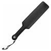 Sigma Alpha Black Leather Fraternity Paddle - Model SP-11 - Unisex - Intense Spanking Pleasure - Black - Adult Naughty Store