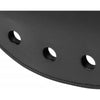 Strict Leather Rounded Paddle With Holes - Premium Latigo Leather BDSM Spanking Toy - Model SLRP-001 - Unisex - Intense Impact and Sensation - Black - Adult Naughty Store