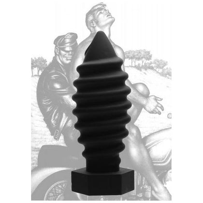 Tom of Finland Screw U Anal Plug Black - Premium Silicone Anal Pleasure Toy for Men - Model TFF-AP001 - Intense Satisfaction for the Backdoor Delight - Adult Naughty Store