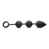 Tom of Finland Weighted Anal Ball Beads Black - Model X1: The Ultimate Heavy Pleasure Experience for Men and Women - Adult Naughty Store