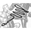 Tom of Finland Gun Metal Chain Leash - Model TFL-001 - Unisex BDSM Sex Toy for Dominant Play - Gray - Enhance Your Bondage Experience - Adult Naughty Store