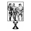 Tom of Finland 3 Piece Silicone Cock Ring Set - Model TFCR-3B - Male Erection Enhancer - Blue - Adult Naughty Store