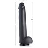 Introducing the SensaFirm™ Master Suction Cup Dildo Black: The Ultimate Pleasure Experience for All Genders! - Adult Naughty Store