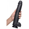 Introducing the SensaFirm™ Master Suction Cup Dildo Black: The Ultimate Pleasure Experience for All Genders! - Adult Naughty Store