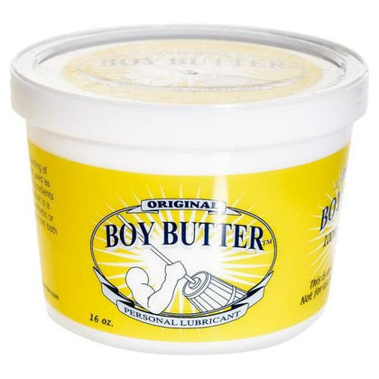 Boy Butter Original Lubricant 16oz Tub - Premium Personal Lubricant for All Genders, Intimate Pleasure, and Enhanced Sensual Experiences