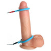 Zeus Bi-polar Silicone Cock Ring Set - Powerful Stimulation for Enhanced Pleasure - Model ZCR-500 - Male - Intense Electroplay - Blue