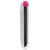 Pink Pussycat Silver Bullet Vibrating Rechargeable Bullet Vibrator - Model PP-SB01 - For Women - Clitoral Stimulation - Silver