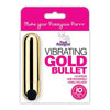 Pink Pussycat Gold Bullet Vibrator - Model PPGB-10 - Rechargeable Pleasure Toy for Women - 10 Speeds - Gold - Adult Naughty Store