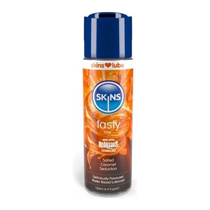 Skins Salted Caramel Seduction Water Based Lube - Indulgent Pleasure for All Genders - Long Lasting Lubricant - 4.4 fl oz - Adult Naughty Store