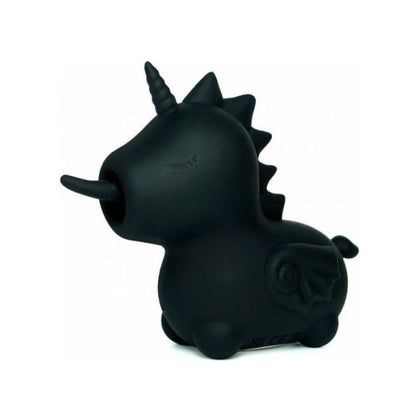 Creation Conceptions Unihorn Wild Spirit Lashing Tongue One - Mini Unicorn Vibrator for Women - Gothic Black