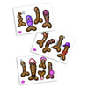 Introducing the Creative Conceptions Stick A Dick Stud Edition Pin the Willy Game for Adults - Model SED-12 - Male Pleasure - Black - Adult Naughty Store