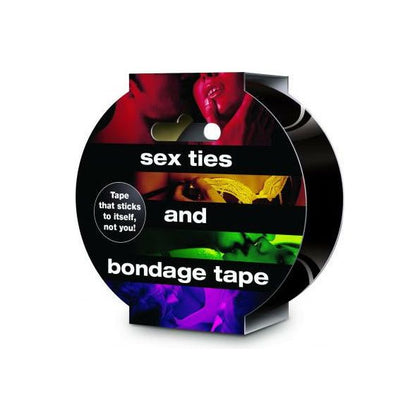 Creative Conceptions Gifts Black Self-Adhesive Bondage Tape - Versatile, Sensual, and Restrictive Pleasure for All Genders