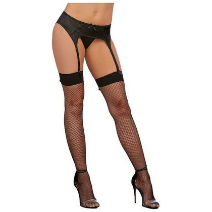 Dreamgirl International Black Diamond Back Seam Thigh High Stockings - Model BD-THS-001 - Women's Black O-S - Sensual Lingerie for Seductive Leg Appeal - Adult Naughty Store