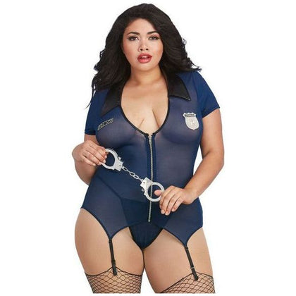 Dreamgirl Lieutenant Lusty Midnight Queen O-S Women's Plus Size Police Costume Lingerie Dress 16-20