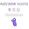 Doctor Love Fuzu Sensa Skin Activated Fingertip Vibe Purple - Powerful 8 Pattern Silicone Finger Vibrator for Intense Pleasure