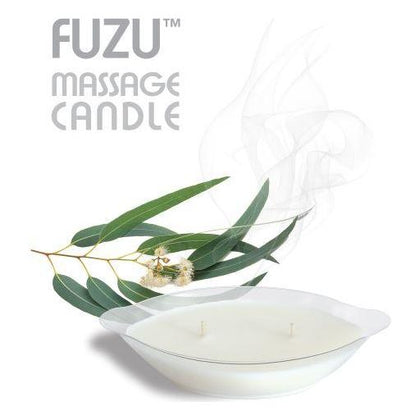 Doctor Love Fuzu Massage Candle Eucalyptus Calm 4 Oz - Sensual Aromatherapy for Couples - Model: Eucalyptus Calm - Gender: Unisex - Soothing Eucalyptus Fragrance - Moisturizing Massage Oil and Candle in One