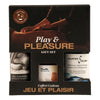 Earthly Body Play & Pleasure Gift Set - Vanilla: Sensual CBD-Infused Waterslide Moisturizer, Toy Cleaner, and Edible Candle