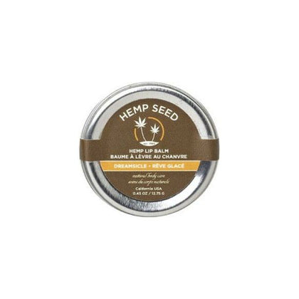 Earthly Body Hemp Lip Balm Tin Dreamsicle .45oz - Nourishing Botanical Blend for Soft, Kiss-Ready Lips - Adult Naughty Store