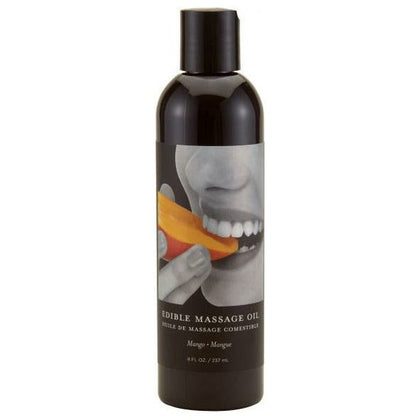 Earthly Body Edible Massage Oil - Sensual Mango Pleasure Delight 8oz - Adult Naughty Store