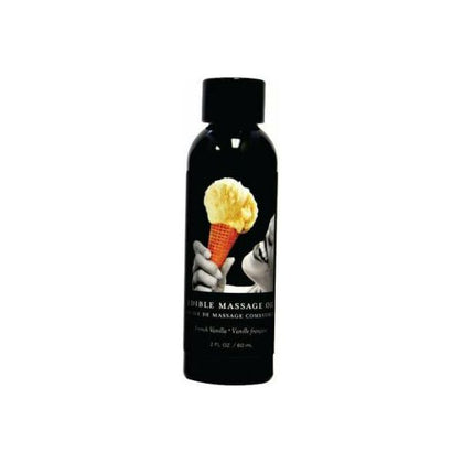 Earthly Body Edible Massage Oil Vanilla 2oz - Adult Naughty Store