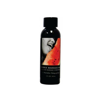 Earthly Body Watermelon Edible Massage Oil - Sensual Massage Oil for Deep Conditioning and Moisturizing - 2oz - Adult Naughty Store