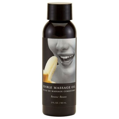 Earthly Body Edible Massage Oil Banana 2oz - Sensual Pleasure Massage Oil for Deep Conditioning and Moisturizing - Adult Naughty Store