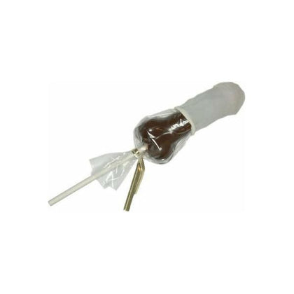Erotic Chocolates Small Penis with Condom Chocolate Lollipop - Intimate Delights for Adults - Model SP-001 - Unisex Pleasure - Delicious Brown Chocolate