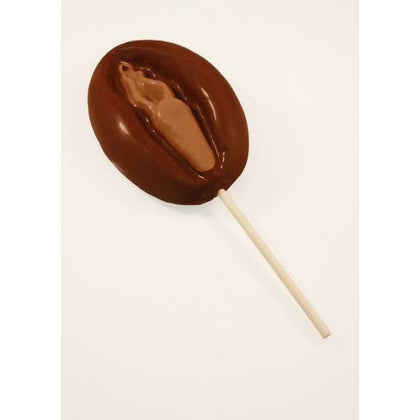 Erotic Chocolates Super Vagina Sucker with Stick Lollipop - Chocolate Flavored Adult Candy - Brown - Pleasure Delight Model 2021 - For Him and Her