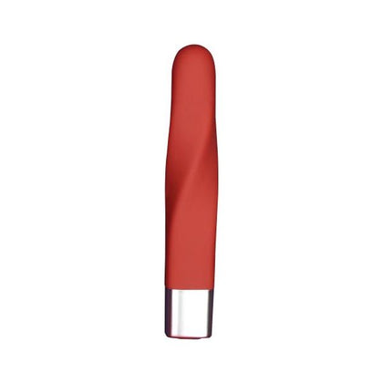 Edonista Layla Twist Bullet Silicone Vibe Red