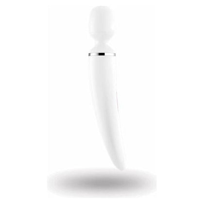 Introducing the Satisfyer Wand-Er Woman White/Chrome Body Wand Massager - The Ultimate Powerhouse for Full-Body Relaxation and Intense Pleasure